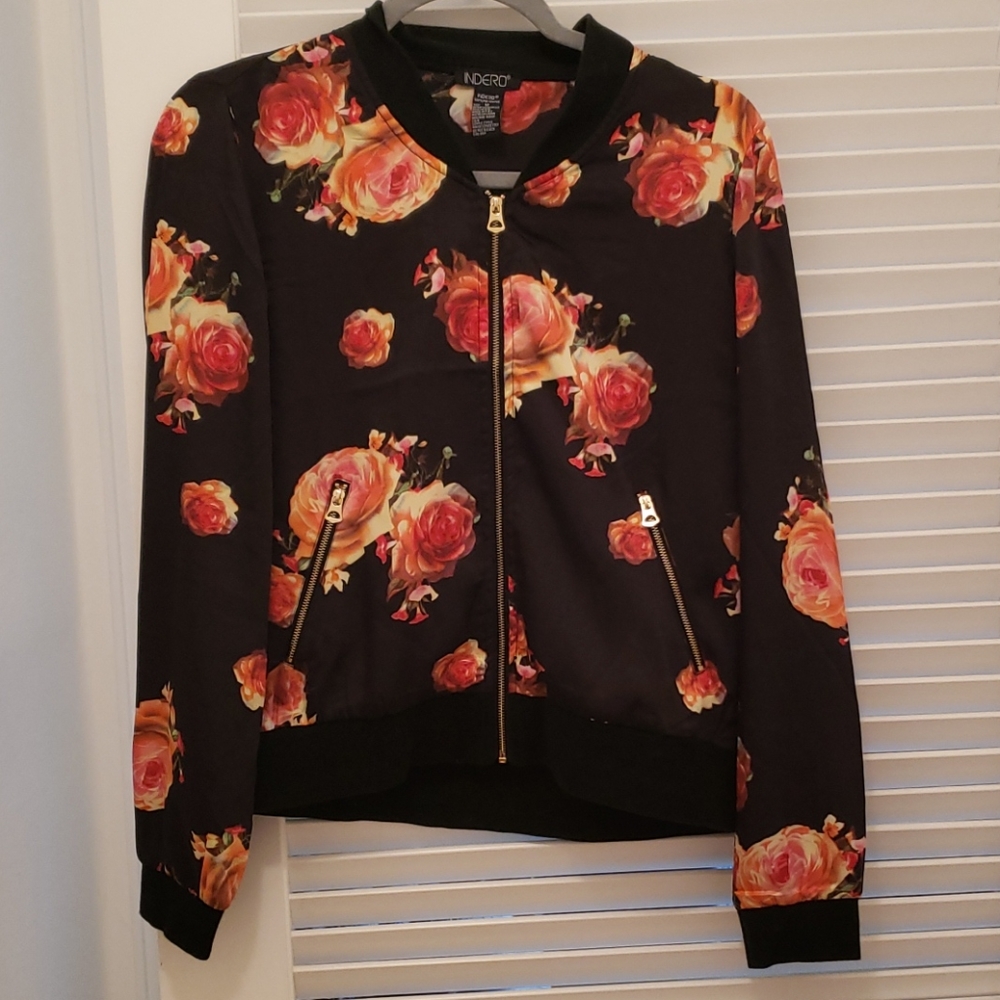 Floral lightweight jacket